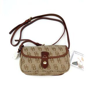 Dooney & Bourke Brown Amber Small East/West Crossbody Bag HP362 WA